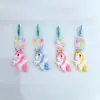 Creative beaded soft rubber keychains, cartoon dolls, key accessories, three-dimensional dolls, pendants, keychains, PVC keychains Item Picture